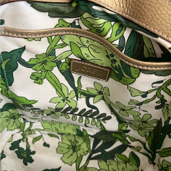 J. Crew Straw Bag with Gold Leather - Picture 4 of 6